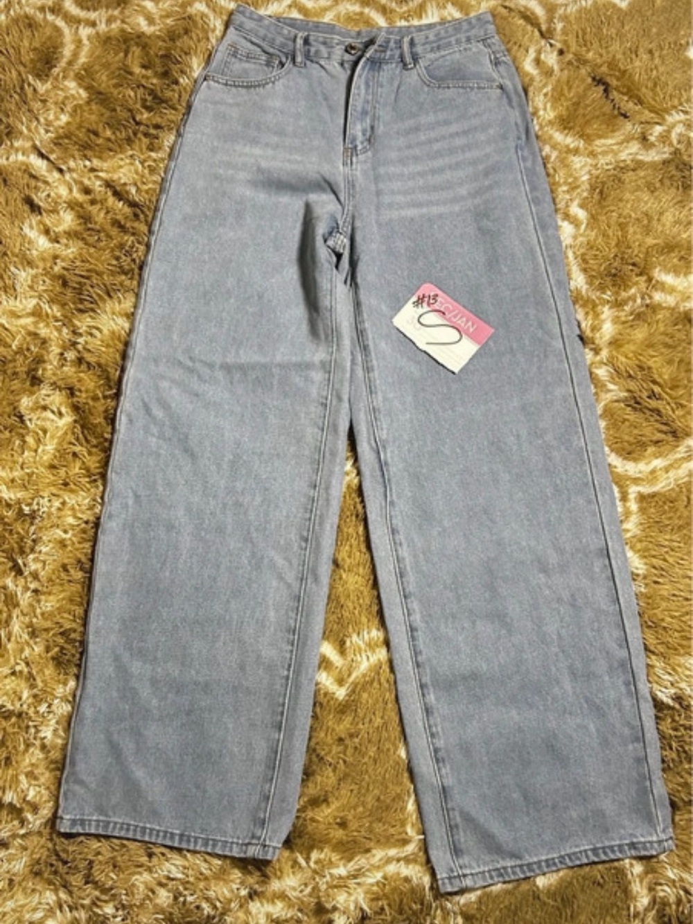 Women's High-Rise Wide-Leg Jeans - Light Gray